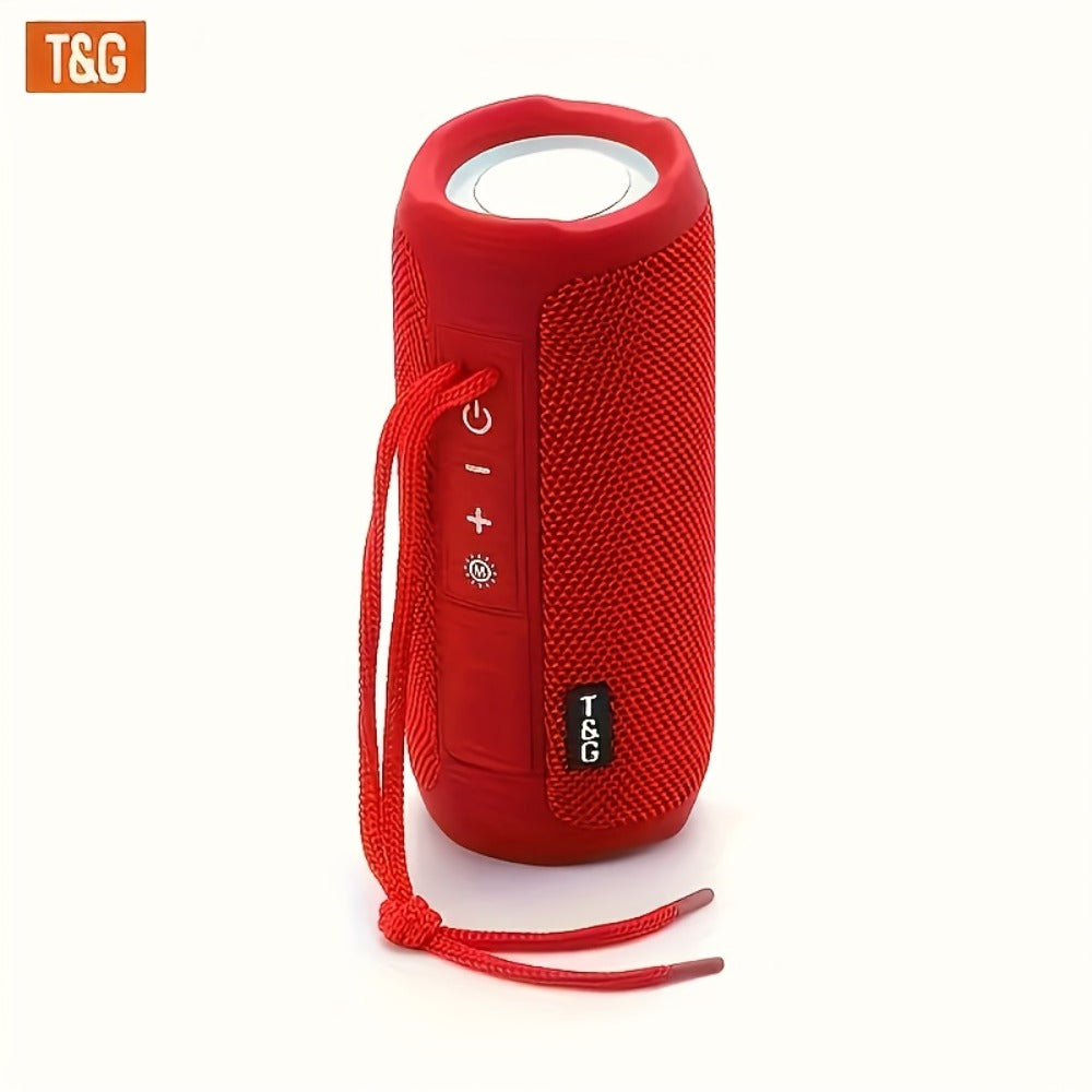 TG227 Portable Bluetooth Speaker with LED Breathing Light, TWS Stereo Sound, USB-C Rechargeable, Wireless Speaker for Outdoor Camping, Hiking, Gatherings