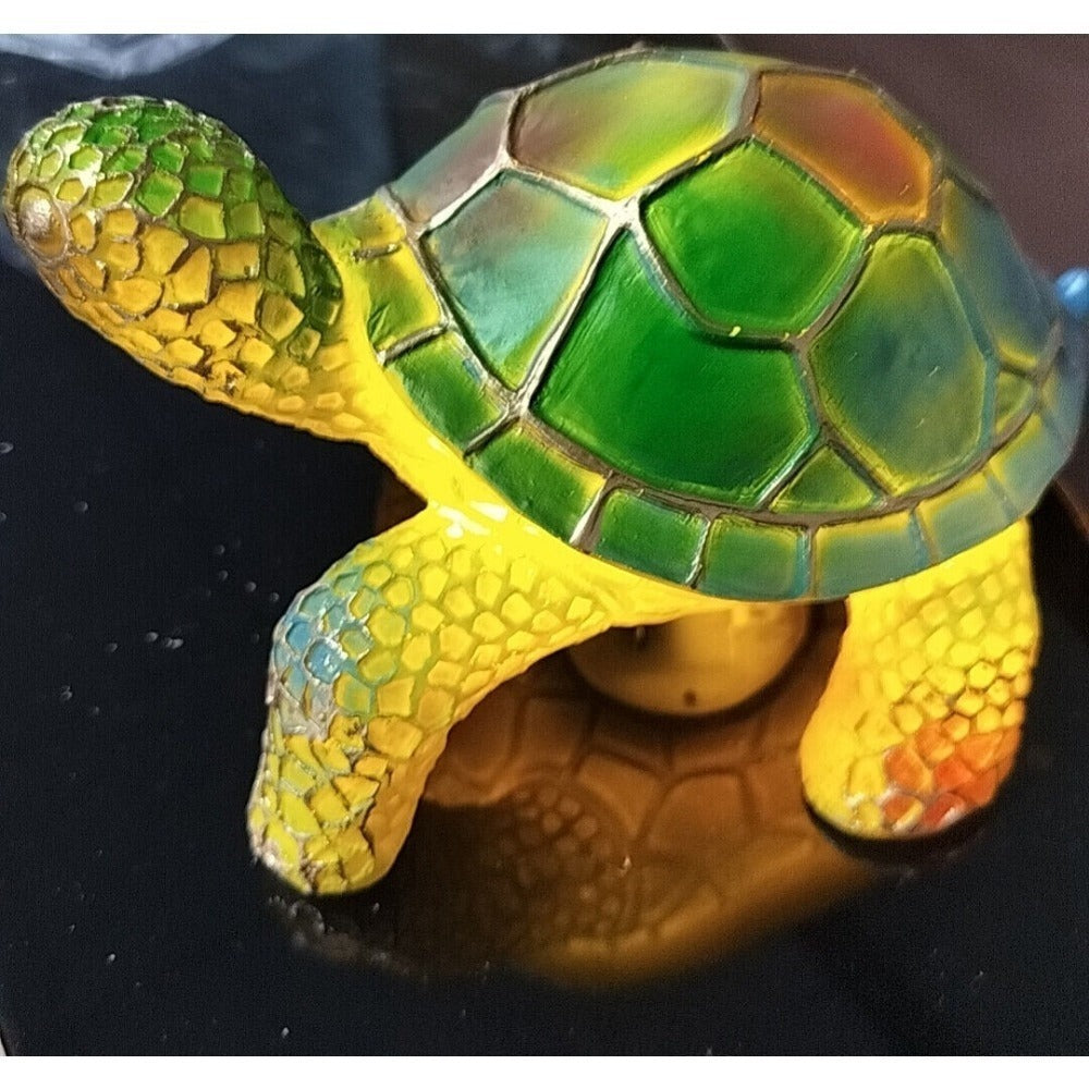 3D Resin Animal Night Light – Bohemian Vintage Dragon, Owl & Sea Turtle Stained Desk Lamp for Bedroom, Home Decor, Birthday & Christmas Gift (Dragon / Owl / Sea Turtle)