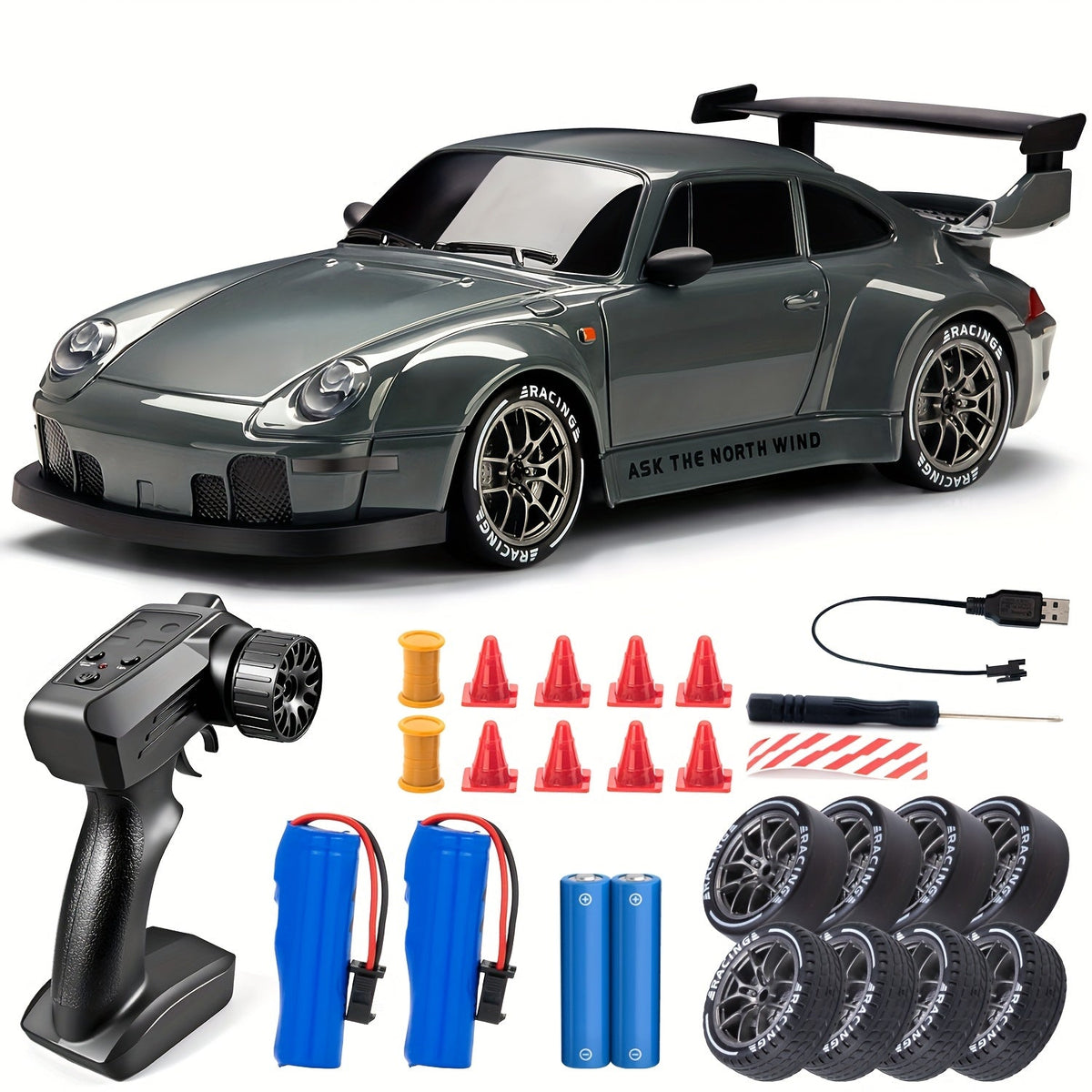 Drift RC Car 1:24 Scale S814, 360° Spin Remote Control Stunt Car in 5 Colors