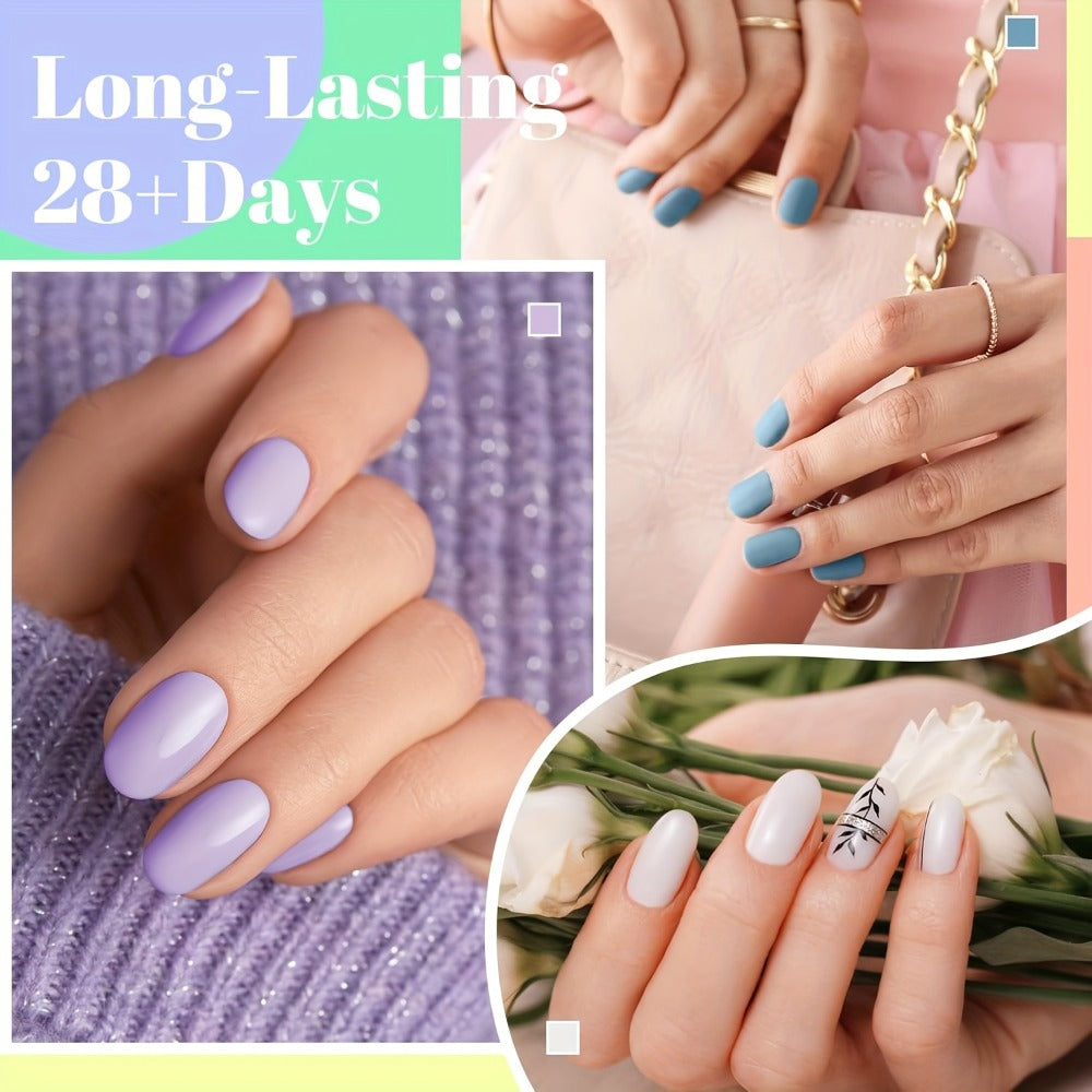 Gel Nail Polish Kit 61Pcs with UV Light & 40 Colors — Complete Starter Set with Base Coat, Top Coat, Manicure Tools, All-in-One Nail Art Kit for Beginners, Home Salon, Long-Lasting, Chip-Resistant, Gift for Women