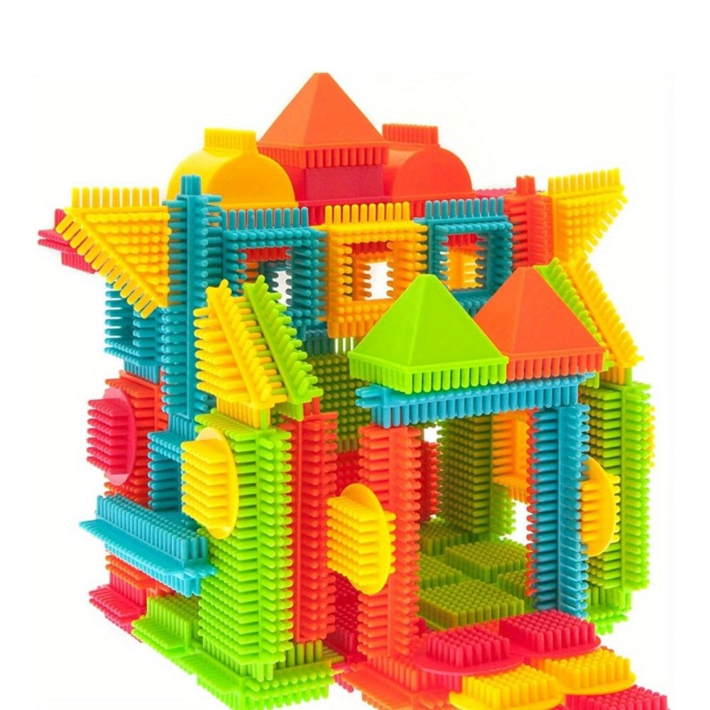 Hedgehog Bristle Blocks, 150-Piece Soft Interlocking Building Set
