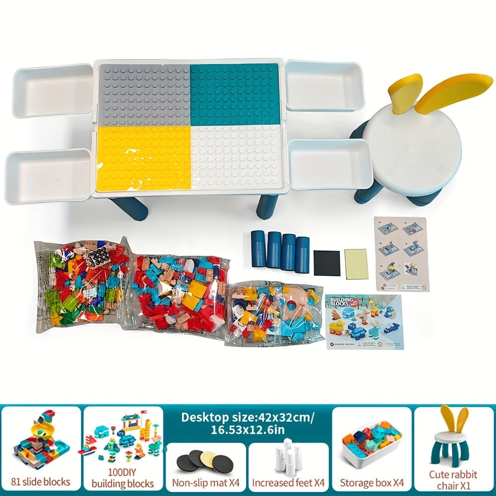 Kids Building Block Activity Table, Include Blocks or New Style 2