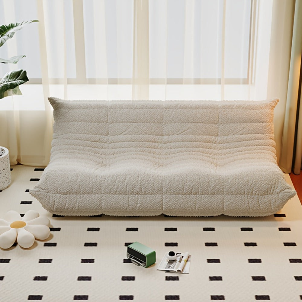 Floor Sofa with Modular Design and Tufted Back for Living Room detail image - detail view 7