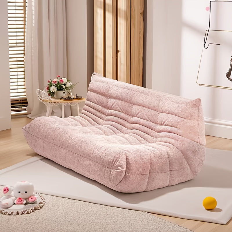 Floor Sofa shown in the Pink three-seater sofa option