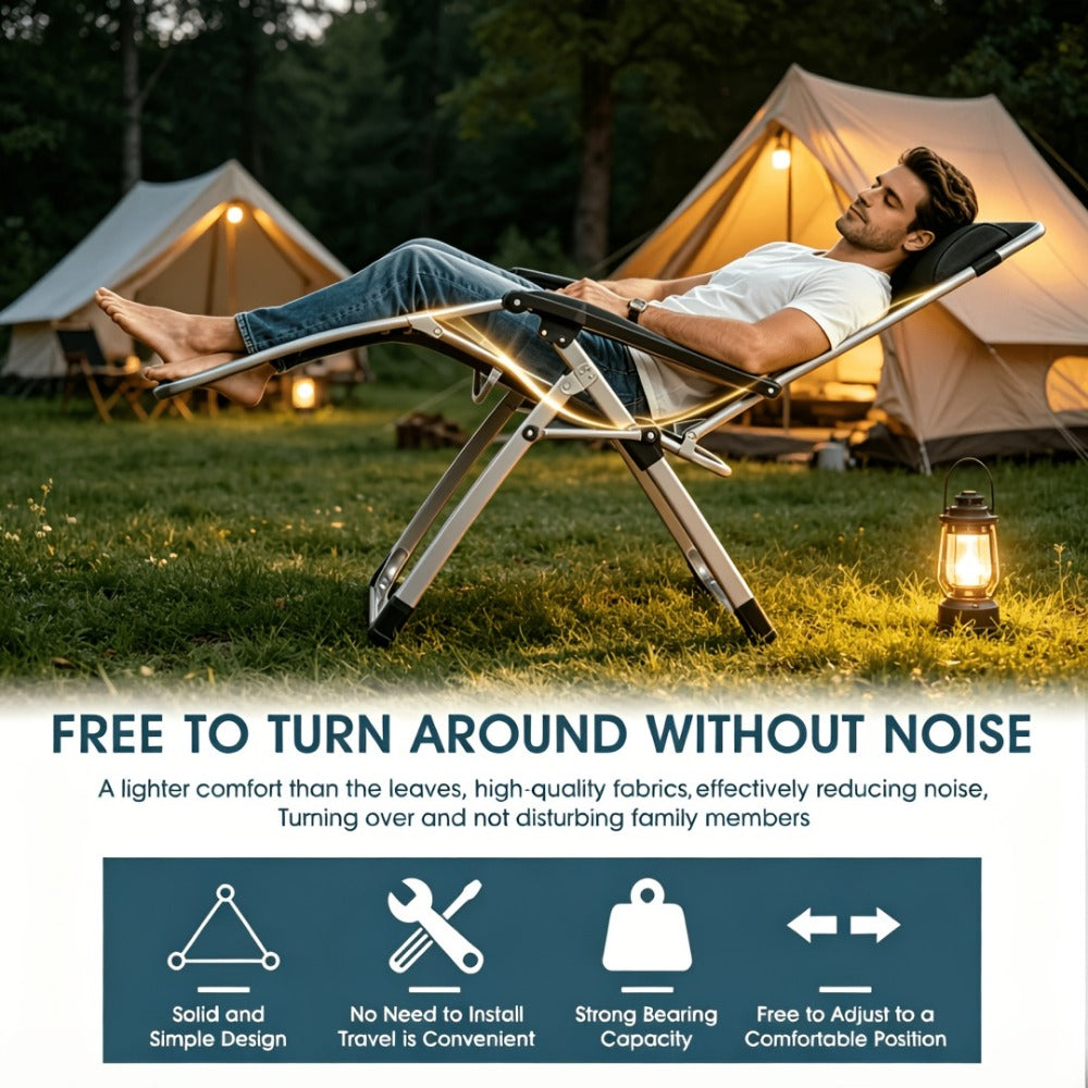 Foldable Chaise Lounge Chair with Removable Cushions and Adjustable Headrest for Patio detail image - detail view 10