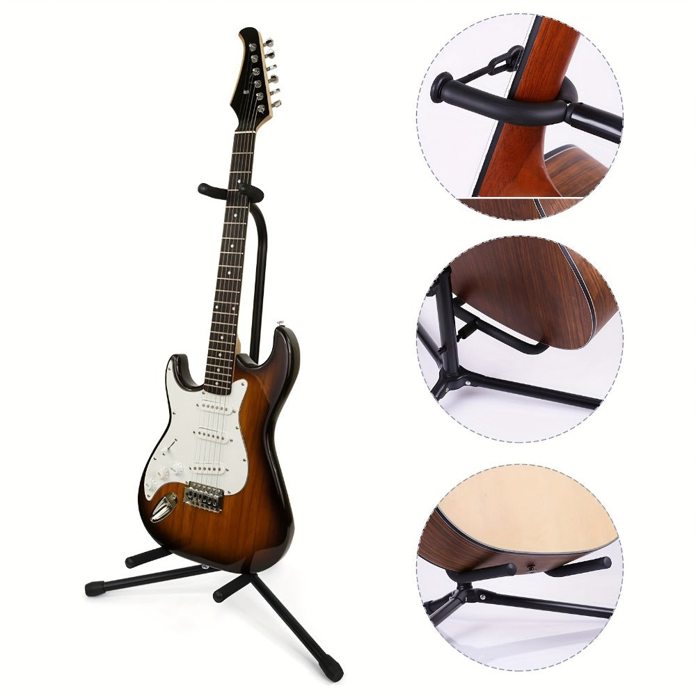 Foldable Guitar Stand for Acoustic Electric Guitar, Bass and Ukulele detail image - detail view 4