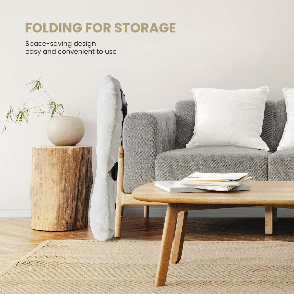Foldable Lounge Chair with Multiple Color Options for Bedroom detail image - detail view 6