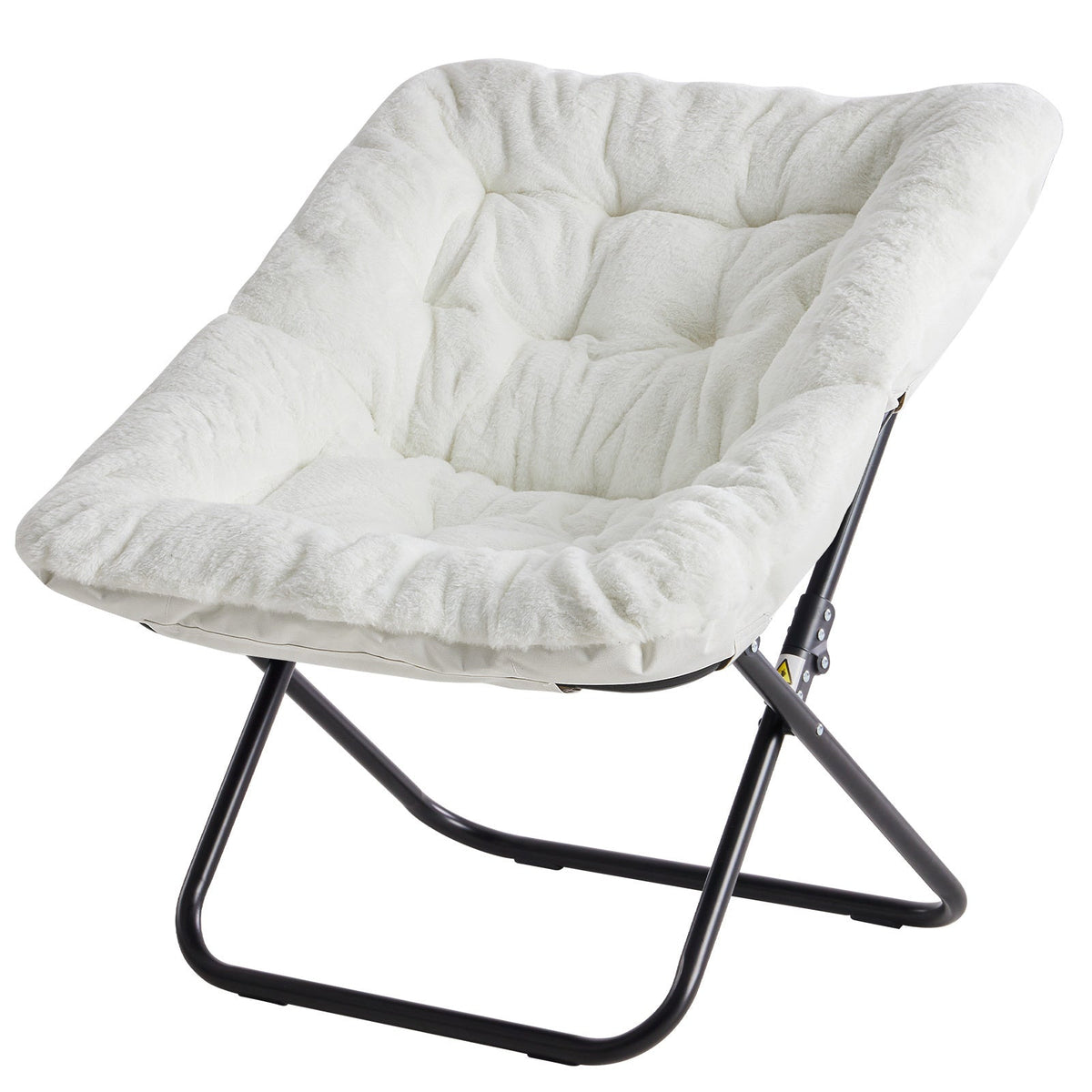 Lounge Chair, Faux Fur Folding for Adults & Teens - Soft Plush Reading Chair for Bedroom shown in the main product view