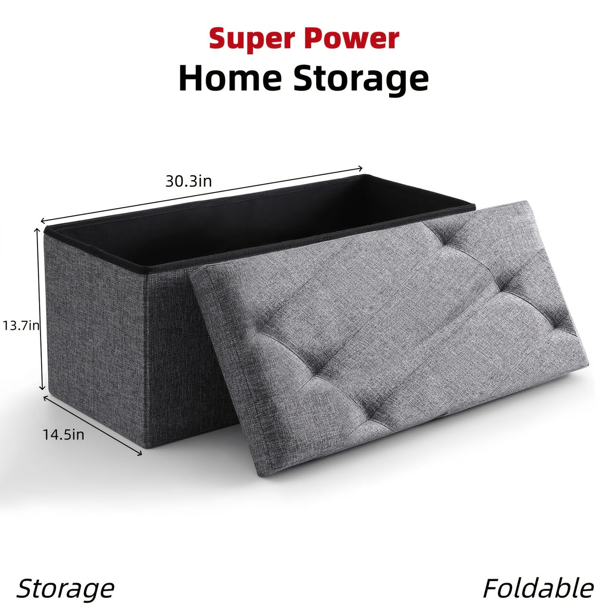 Ottoman shown in the Large option