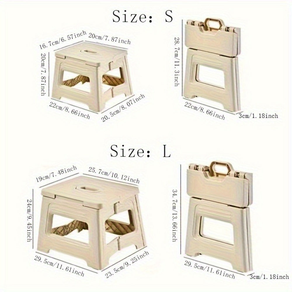 Foldable Step Stools And Footstools with Non-Slip Base and Adjustable Height detail image - detail view 3