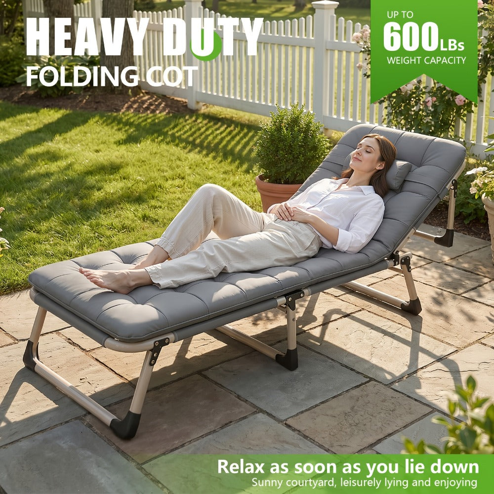 Folding Lounge Chair for Comfortable Everyday Seating in Home Office detail image - detail view 9