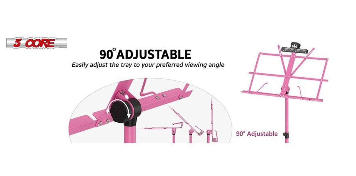 Folding Music Stand, Foldable, Adjustable, Core for Holding Sheet Music For Lessons detail image - detail view 10