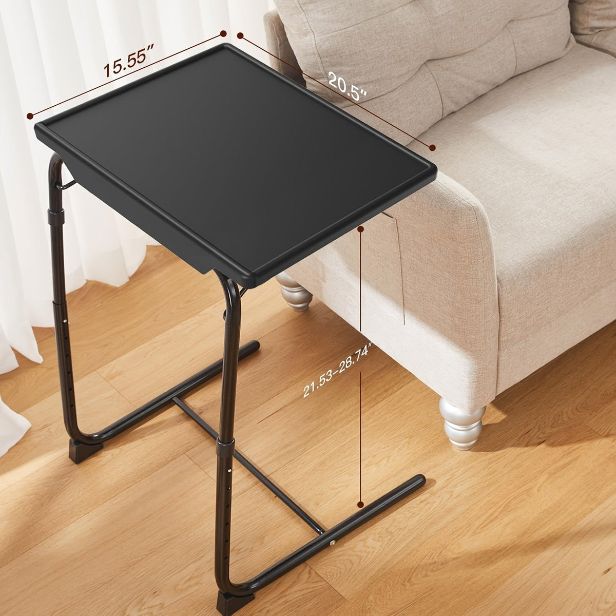 Folding Tray Table shown in the 1ps Black option