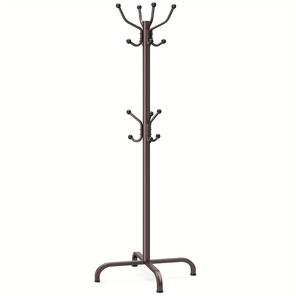 Coat Rack shown in the Brown option