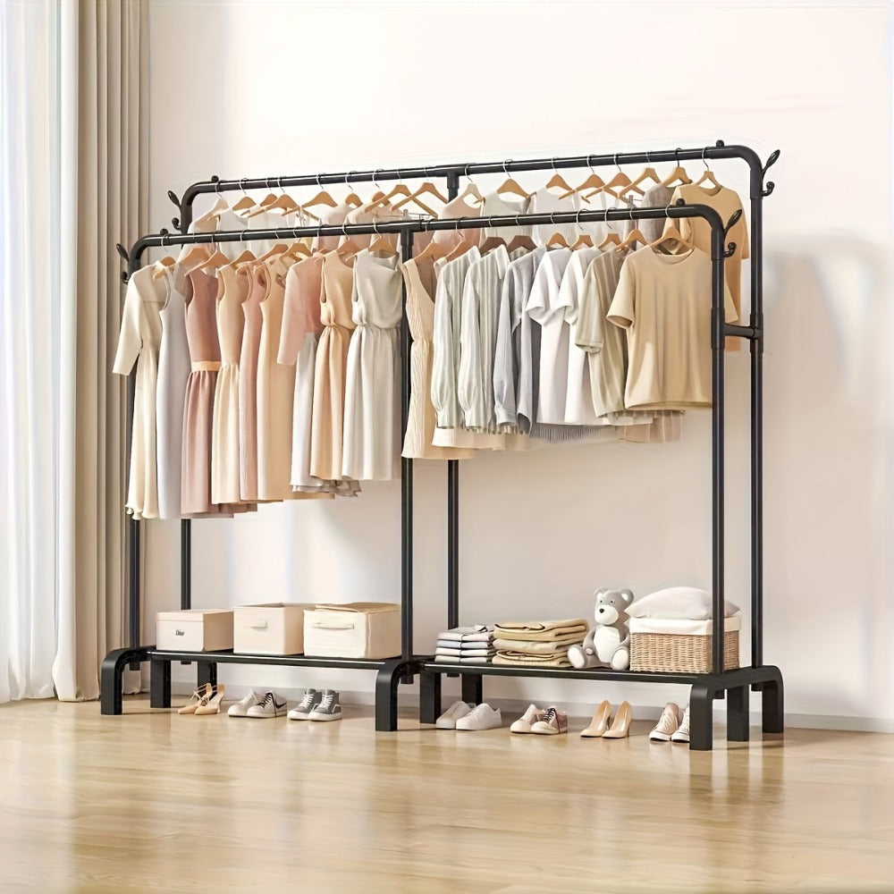 Freestanding Heavy-Duty Garment Rack with Large-Capacity Storage for Bedroom detail image - detail view 3