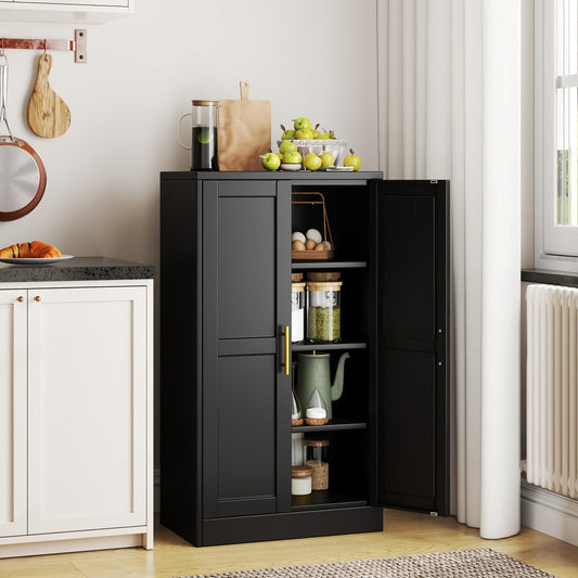 Freestanding Metal Bathroom Storage Cabinet, Home Storage Cupboard detail image