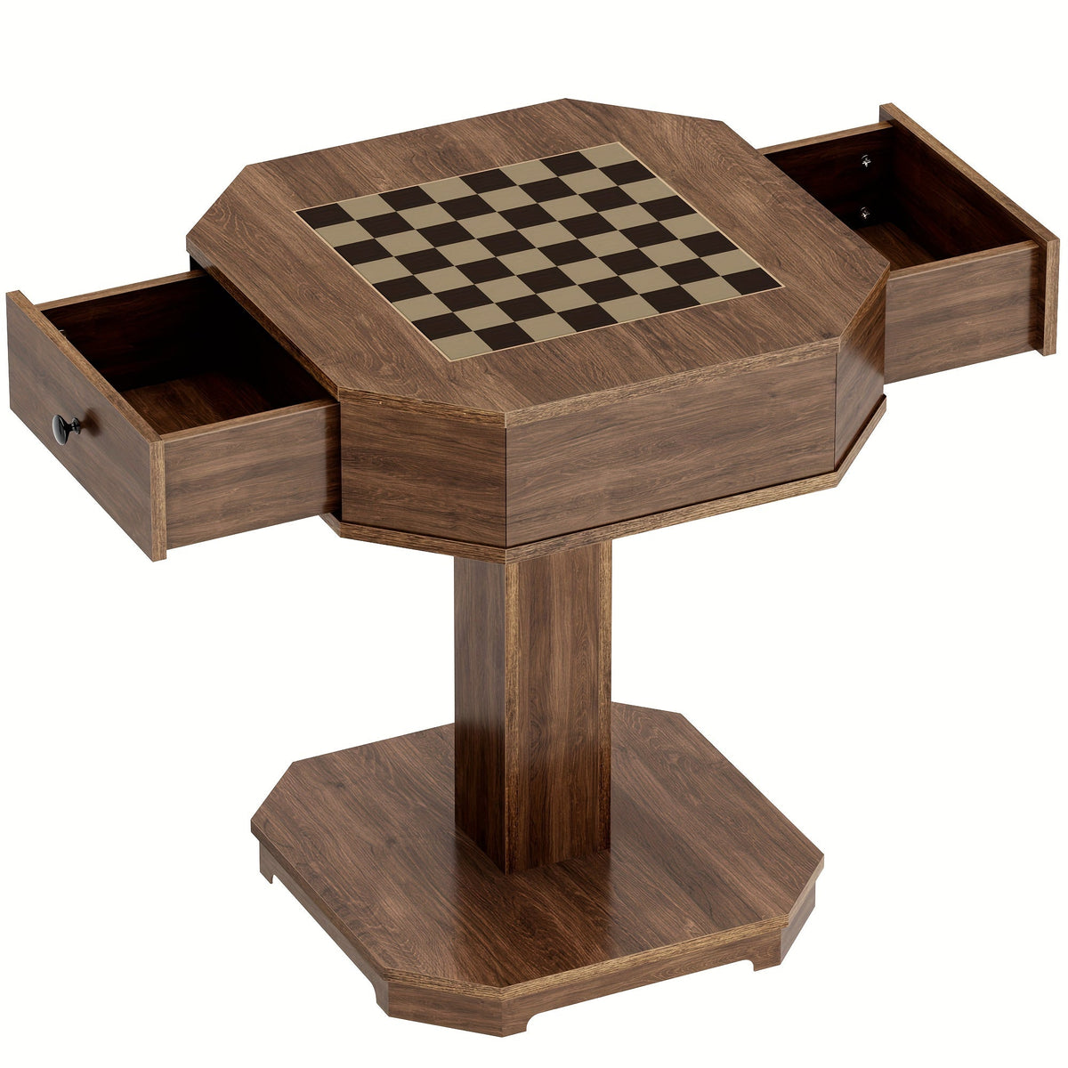 Game Tables and Accent Tables shown in the Walnut option