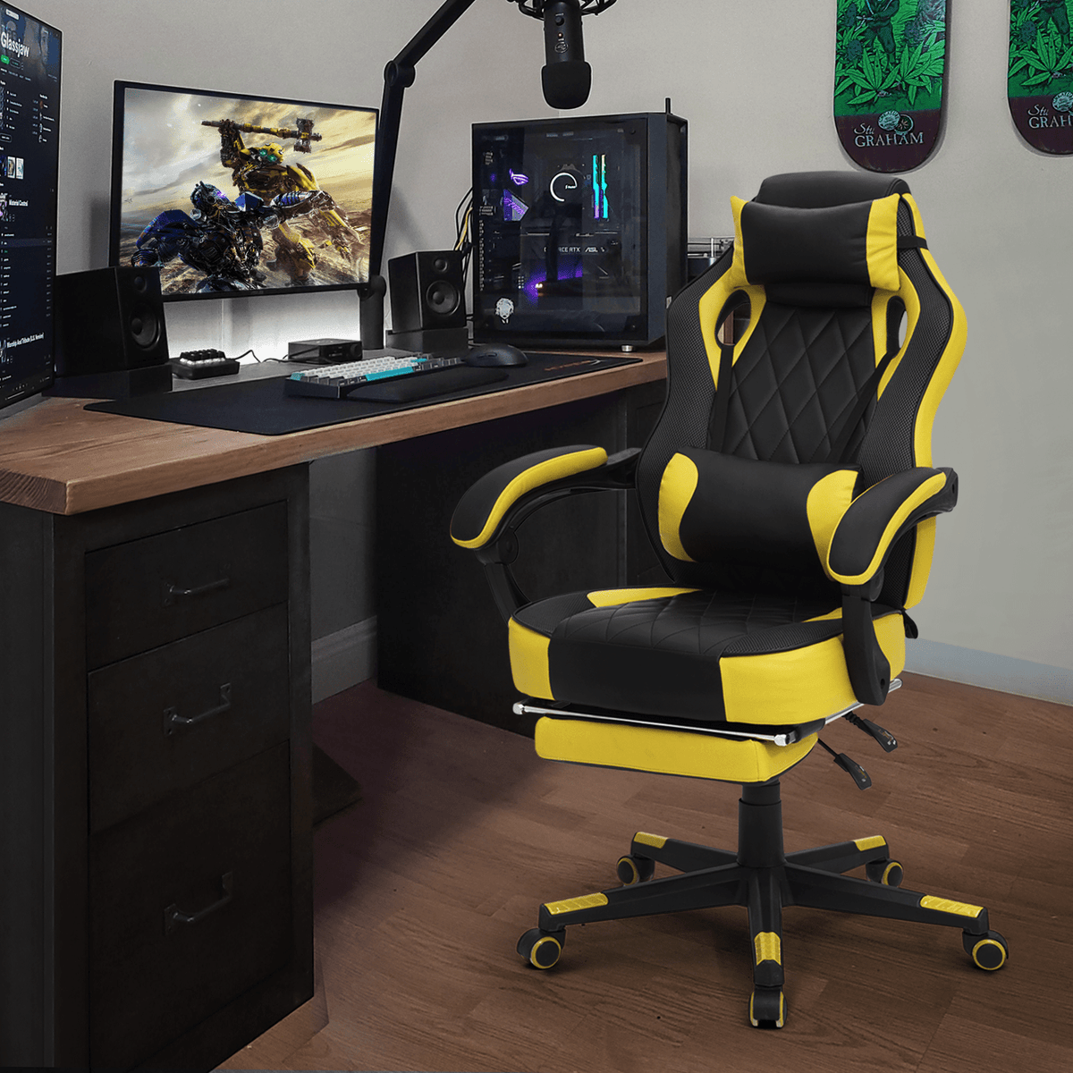Gaming Chair, High-Back Gaming Seat for Comfortable Everyday Seating detail image - detail view 35