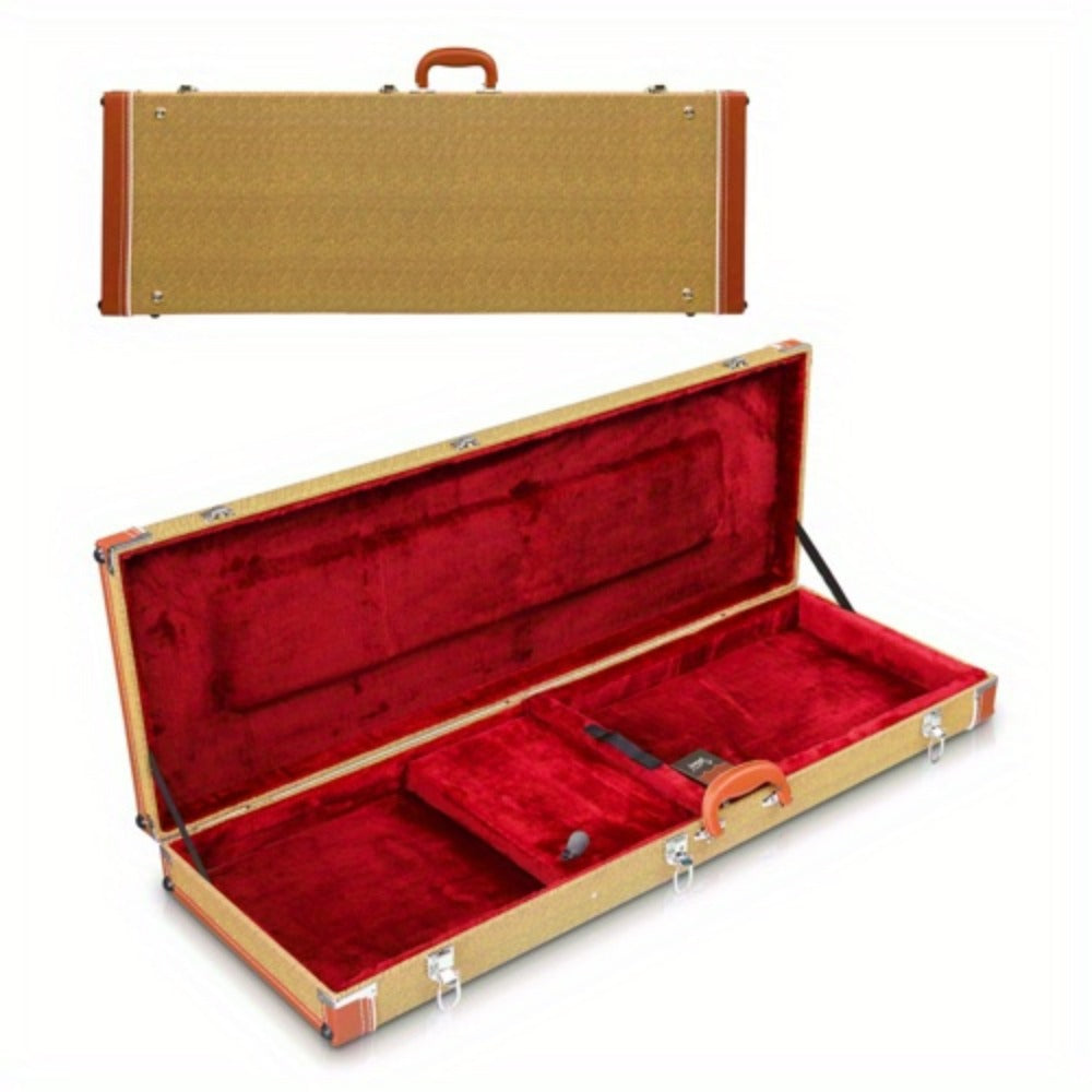 Guitar Case, Portable, Yellow, Square, PVC for Storage and Travel detail image - detail view 9