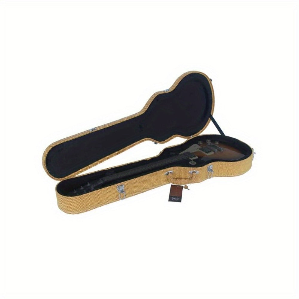 Guitar Case, Yellow, Hard, Shell for Storage and Travel for Home Practice, Rehearsal detail image