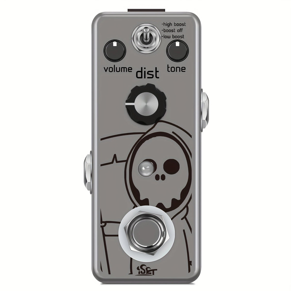 Guitar Effects Pedal shown in the Zinc Alloy option