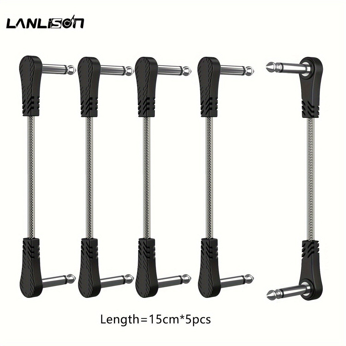 Guitar Pedal Patch Cable Set shown in the 5.91inch*5PCS option