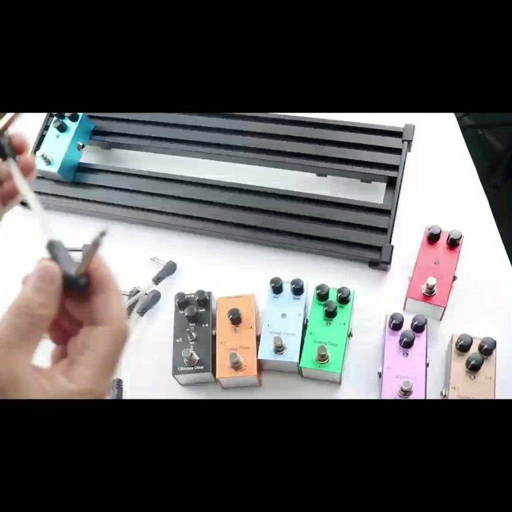 Guitar Pedal Patch Cable Set, Right-Angle 1/4-Inch TS Cords for Pedalboards detail image - detail view 12
