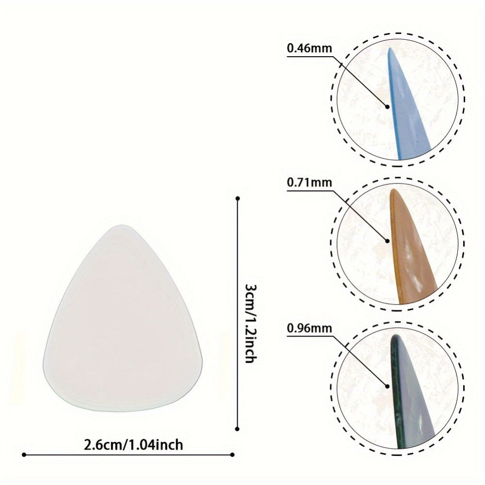 Guitar Pick Set, 100pcs, 0.46Mm, Picks, Unique for Practice and Performance detail image