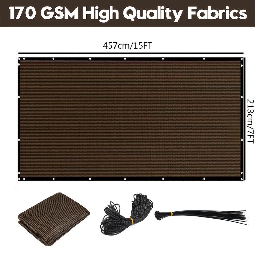 HDPE Outdoor Patio Roller Shade with Added Privacy for Outdoor Shade and Protection detail image - detail view 5