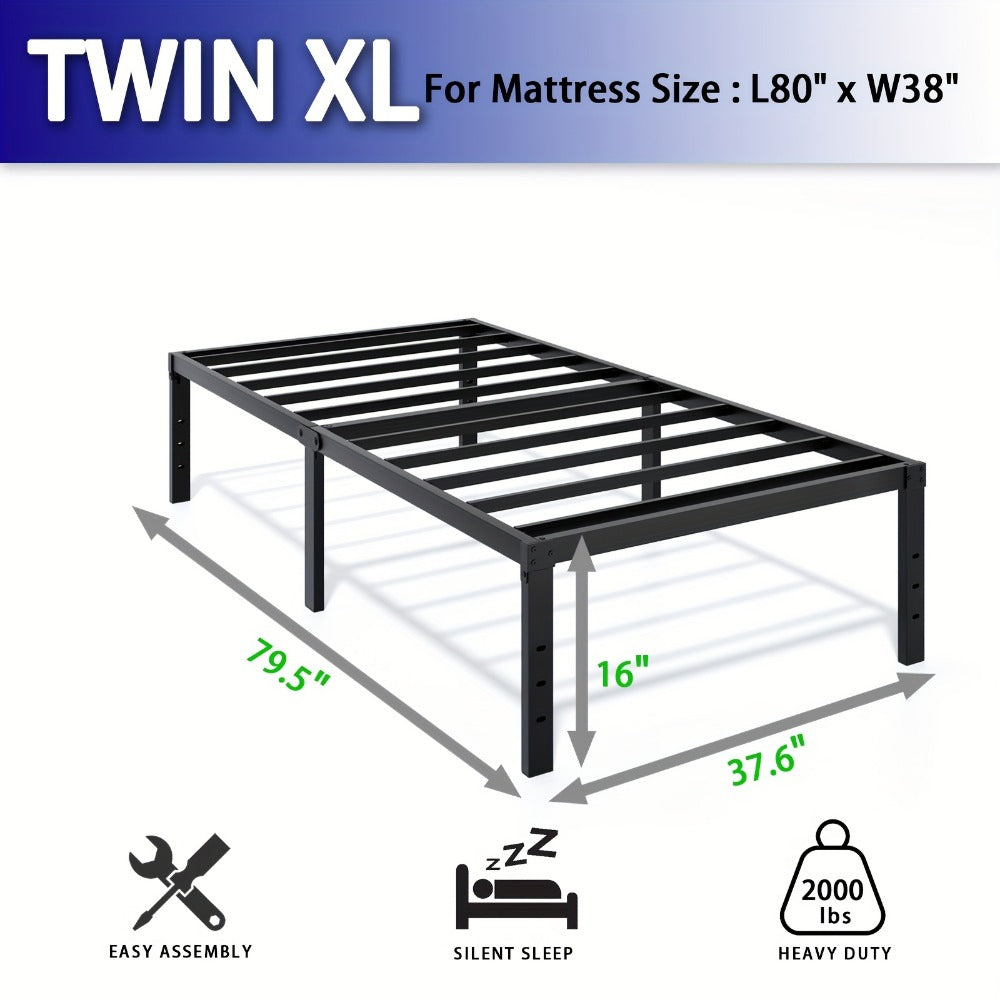 Heavy-Duty Metal Bed Frame with No Box Spring Needed for Bedroom detail image - detail view 12