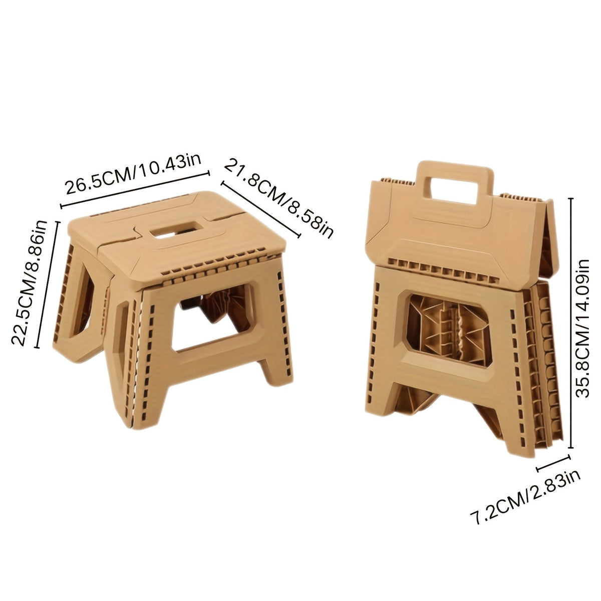 Folding Stool shown in the Khaki option