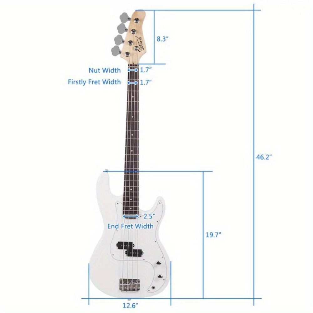 Instrument Cable, USB, Adjustable, Glarry, Electric, 4-Strings for Connecting Instruments detail image