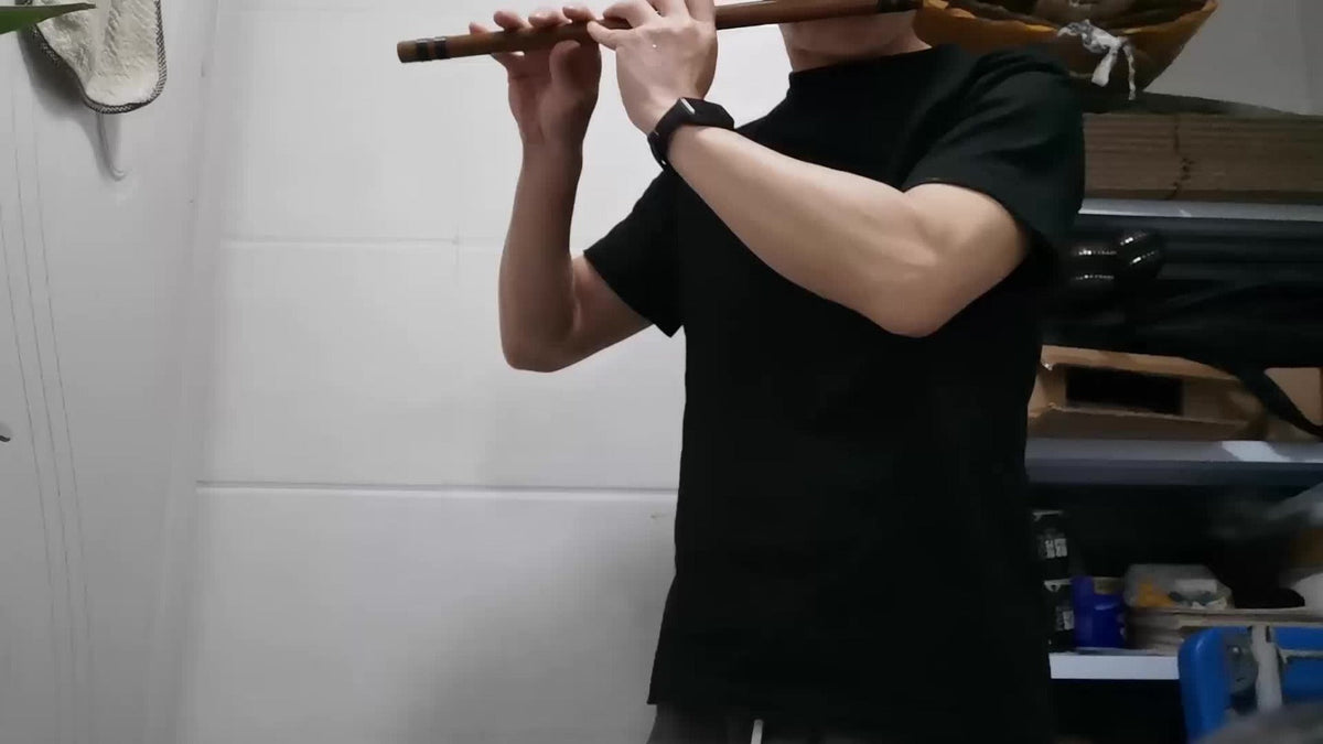 Japanese Bamboo Flute, Handmade 7/8-Hon Wind Instrument for Beginners detail image - detail view 8