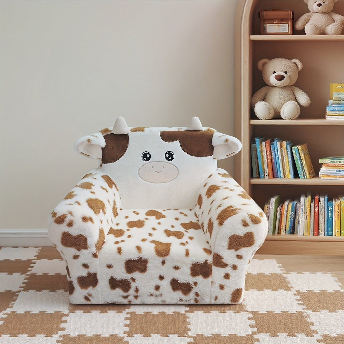 Kids Sofa shown in the Brown option