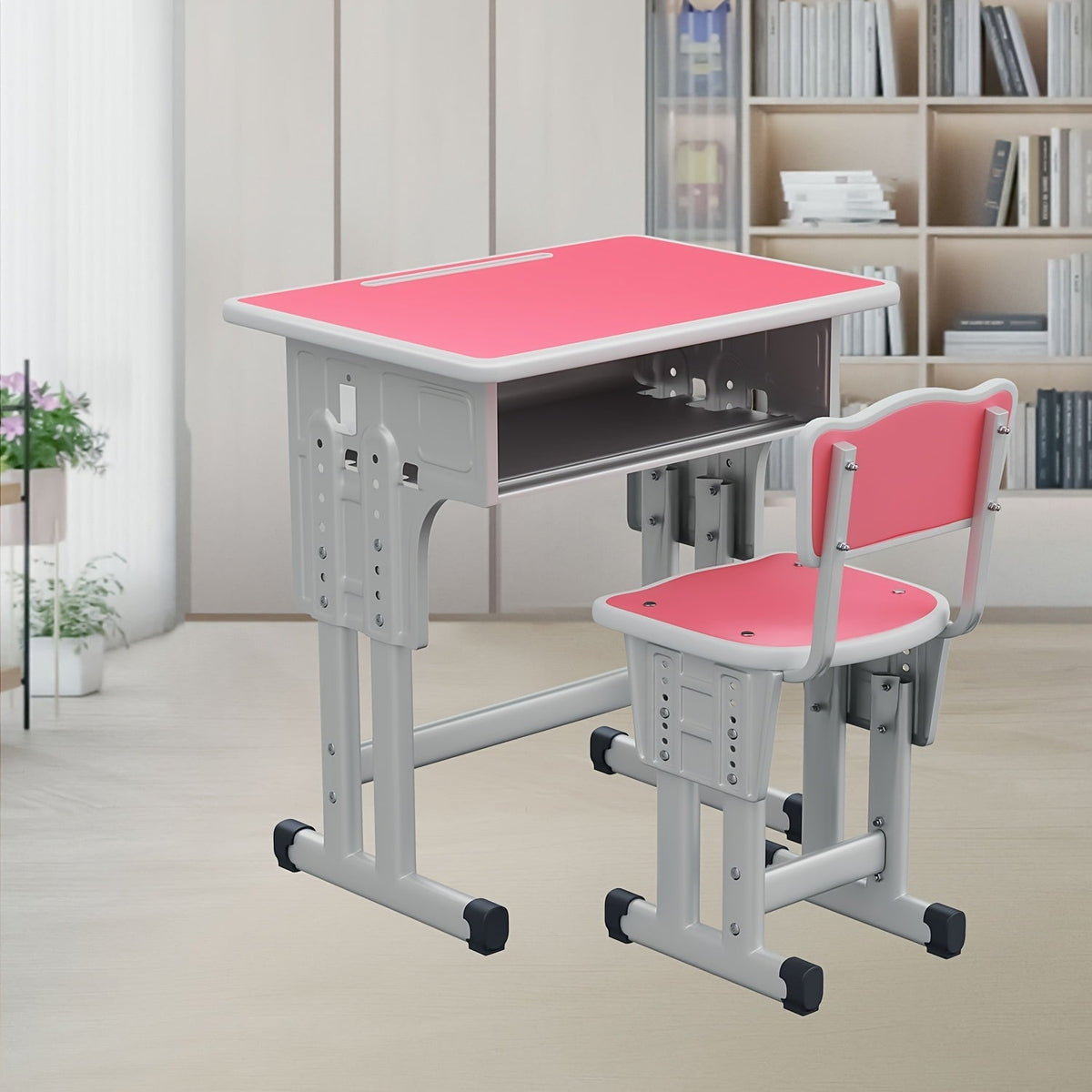 Kids Desk and Chair Set shown in the Princess Pink option