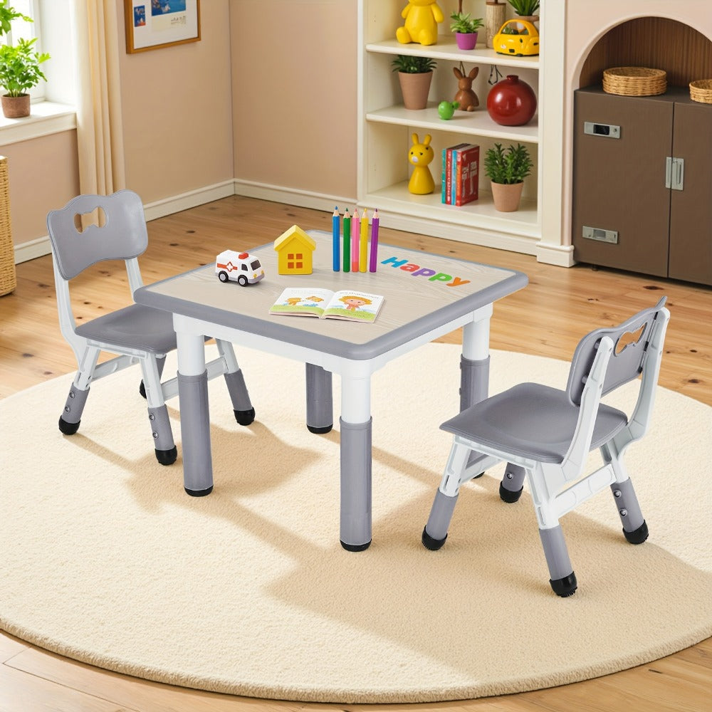 Kids Table And Chair Set with Adjustable Height and Non-Slip Base detail image - detail view 4