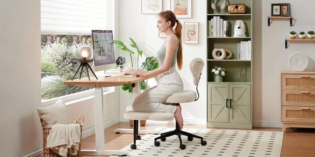 Meditation Chair with Cross-Legged Seat and Adjustable Height detail image - detail view 19