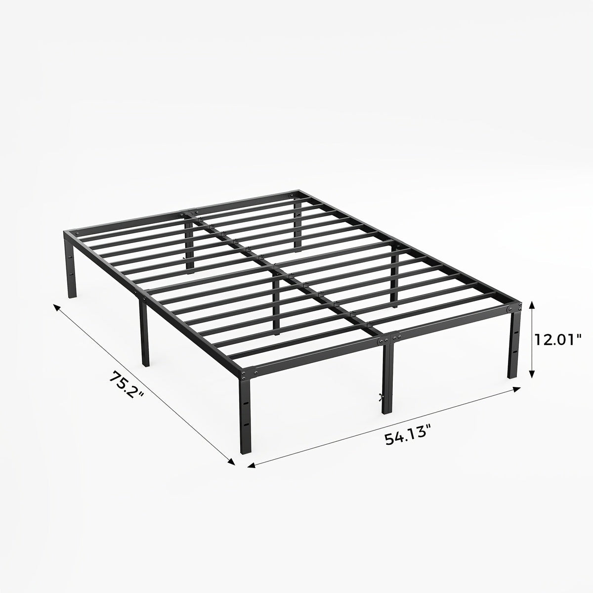 Bed Frame shown in the Full(12IN) option