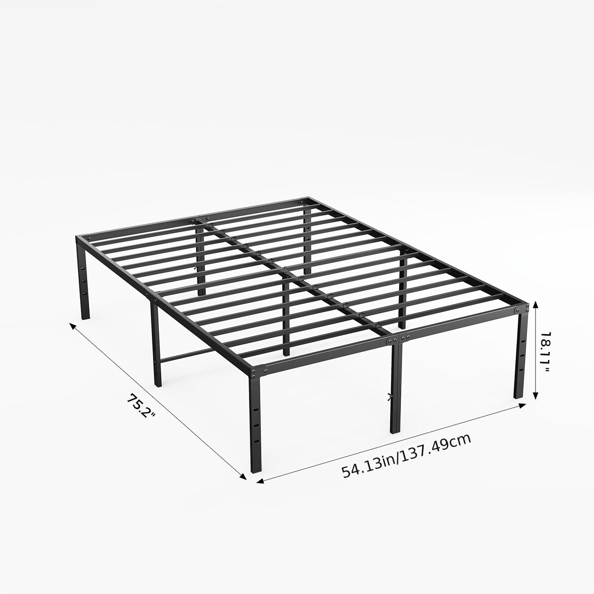 Bed Frame shown in the Full (18IN) option