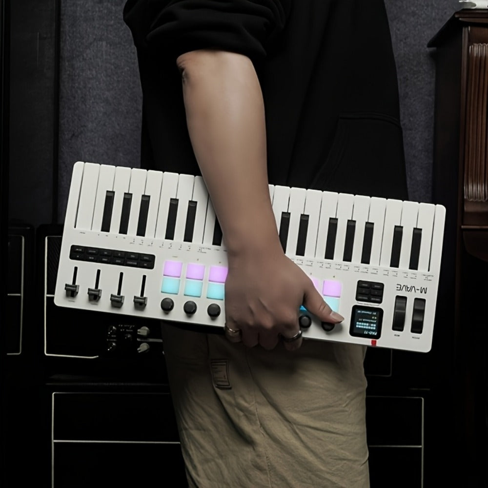 MIDI Keyboard Controller, Portable, 37 Keys, M-VAVE, SMK-37, Pro for Music Production detail image - detail view 4