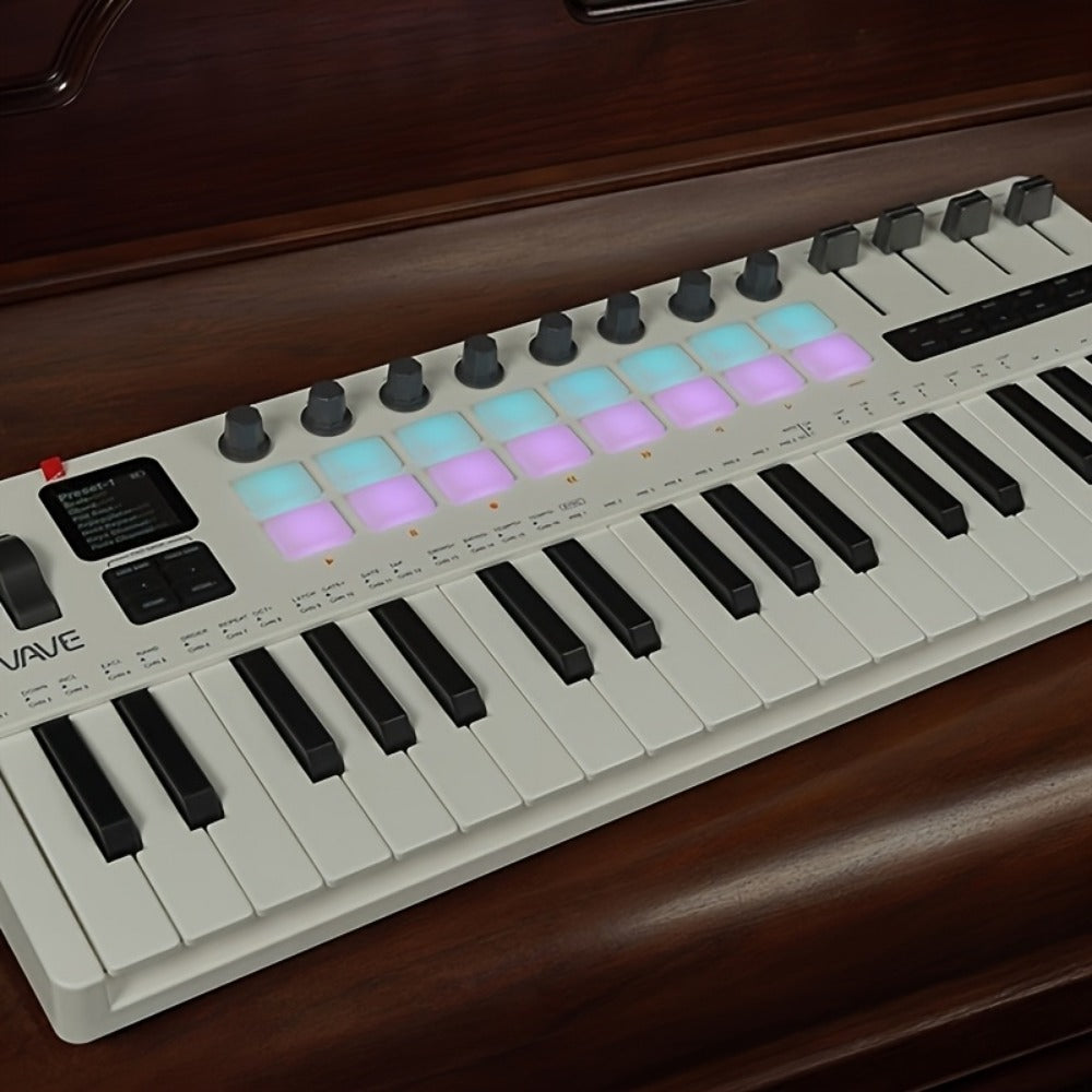 MIDI Keyboard Controller, Portable, 37 Keys, M-VAVE, SMK-37, Pro for Music Production detail image - detail view 5