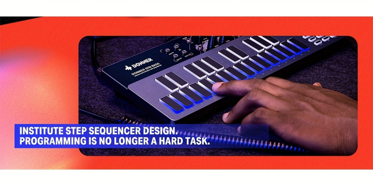 MIDI Pad Controller, Donner, Sequencer, Bass for Music Production detail image - detail view 13