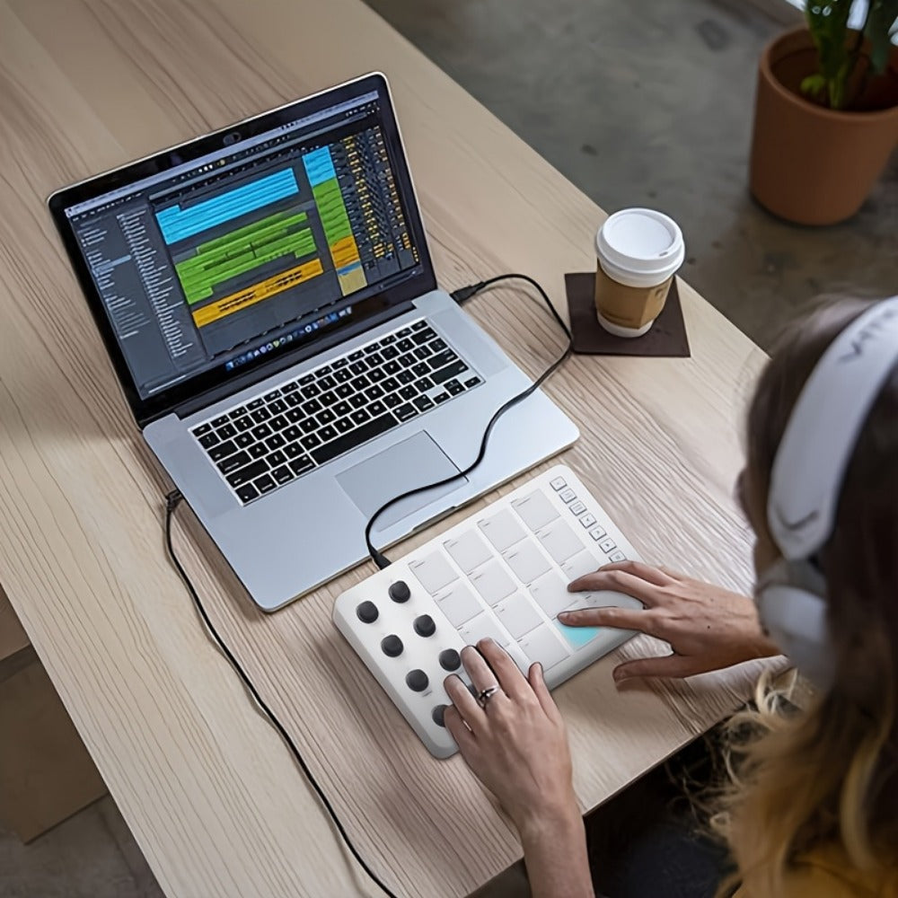 MIDI Pad Controller, Wireless, USB, M-VAVE, Portable for Music Production detail image - detail view 6