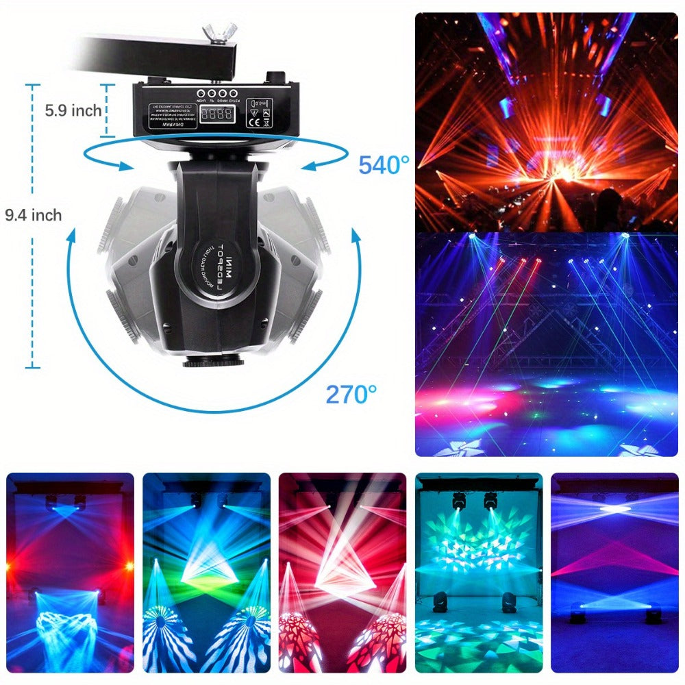 Moving Head DJ Light, RGBW, DMX Control, LED, Party for Stage and Party Lighting detail image - detail view 8