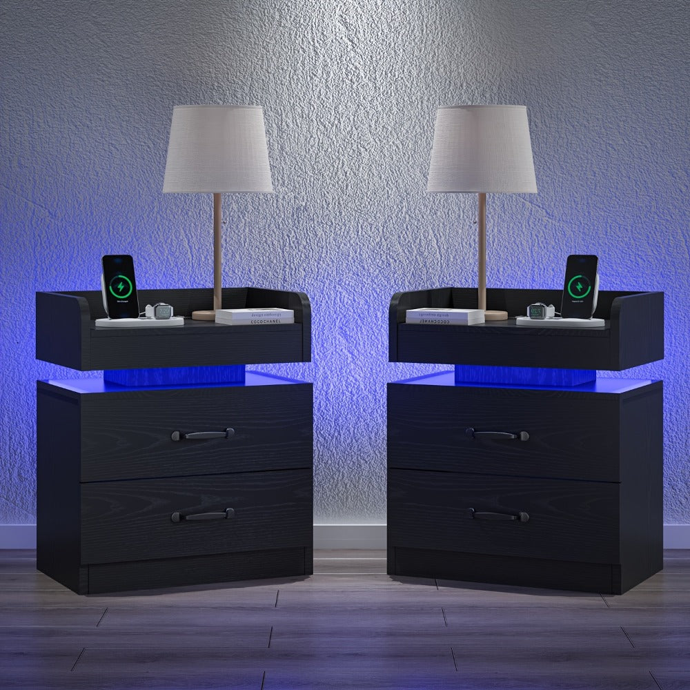 Nightstand with Charging Station for Practical Everyday Home Use detail image