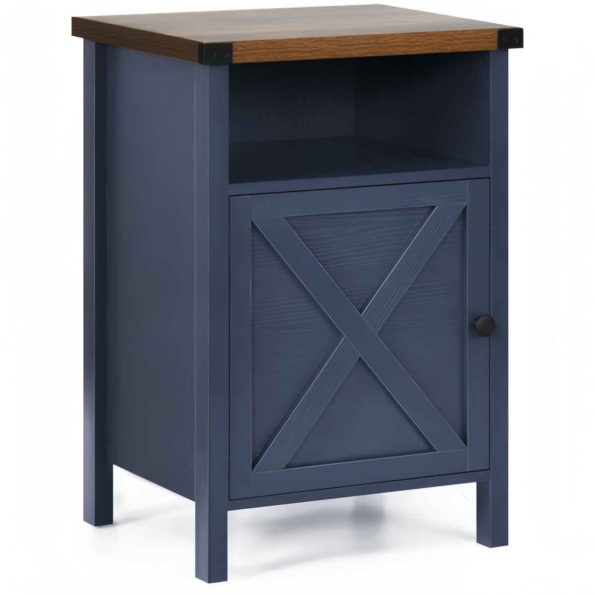 Nightstand shown in the Navy Blue, 1 Pack option