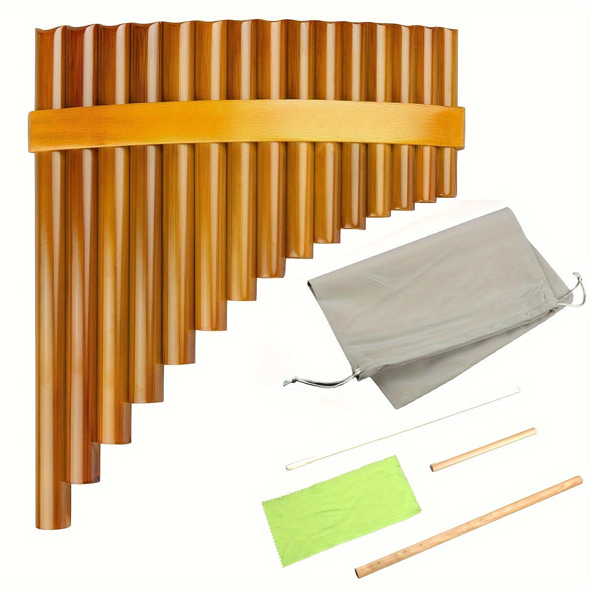 Pan Flute shown in the Right hand option