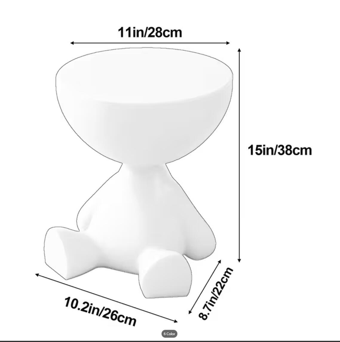 Plastic Nightstand with Side Table and Cup Holder for Bedroom detail image - detail view 12