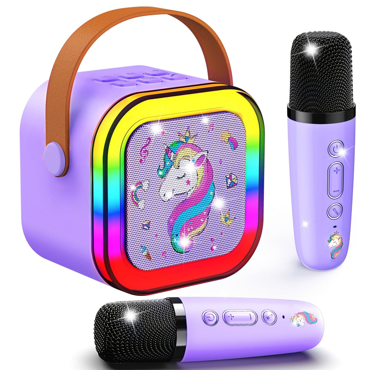 Portable PA Speaker shown in the Purple option