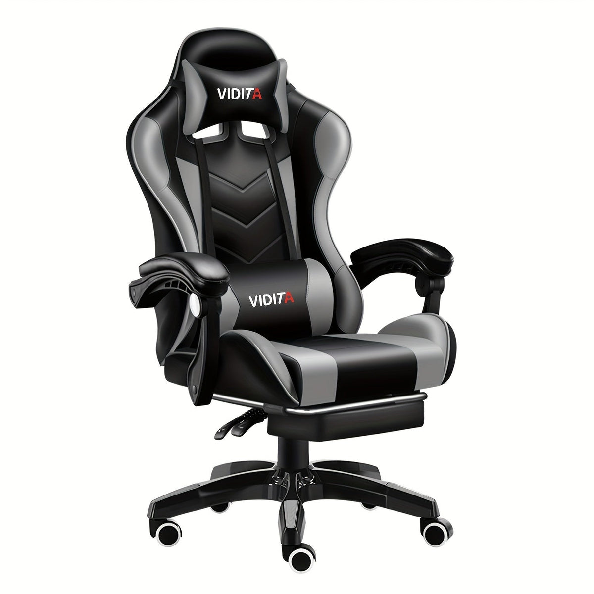 Gaming Chair shown in the Black With Gray option